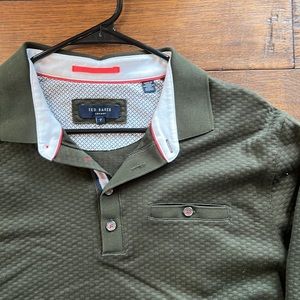 Ted Baker Long Sleeve Polo Size 7